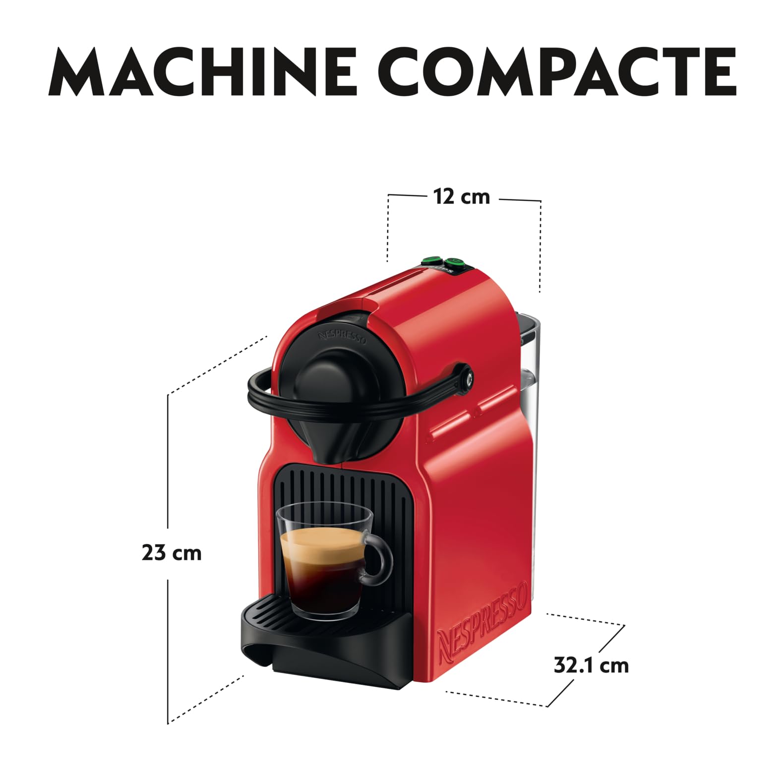 Cafetière Expresso Rouge Compacte – Lumario YY1531