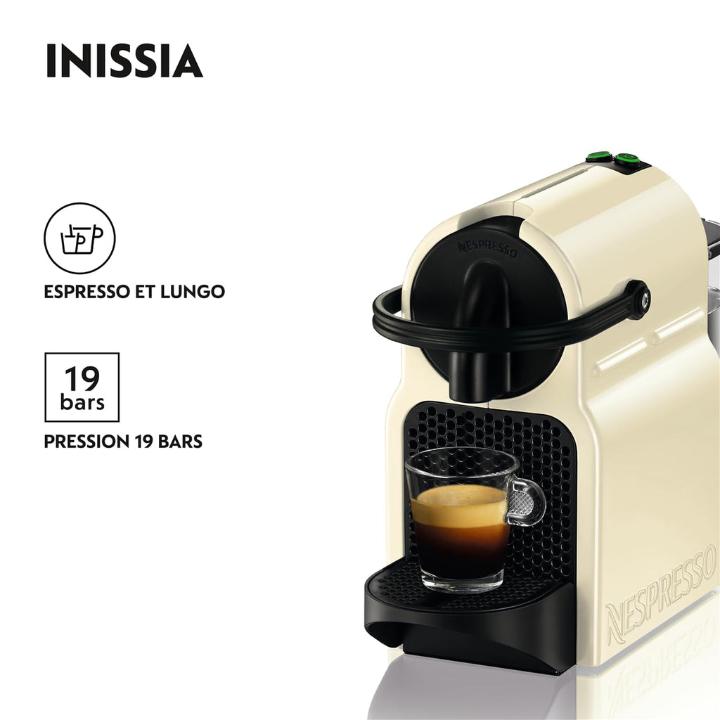 Cafetière Expresso Crème Vanille 19 Bars avec Kit Découverte – Lumario EN80CW