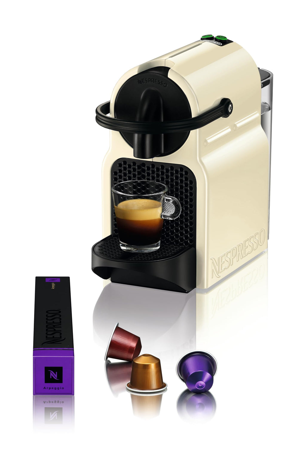 Cafetière Expresso Crème Vanille 19 Bars avec Kit Découverte – Lumario EN80CW